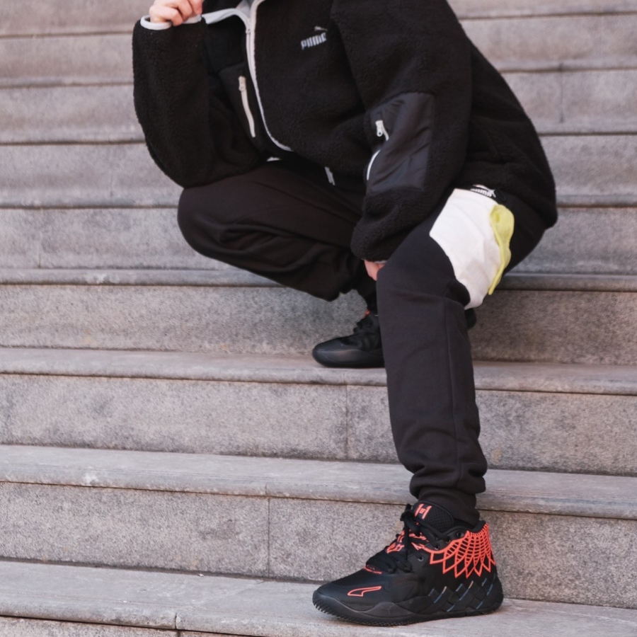 Giày Puma MB.01 'Black Red Blast' 376443-08 - Ảnh 2