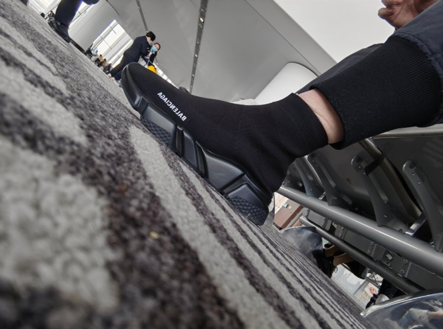 Giày Balenciaga Speed 2.0 Sneaker 'Black' 617239 W2DB1 1013 - Ảnh 3