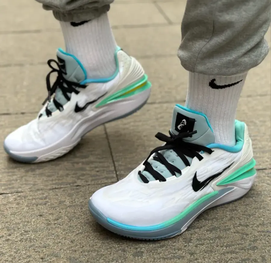 Giày Nike Air Zoom GT Cut 2 EP 'White Blue' FJ7063-103 - Ảnh 4
