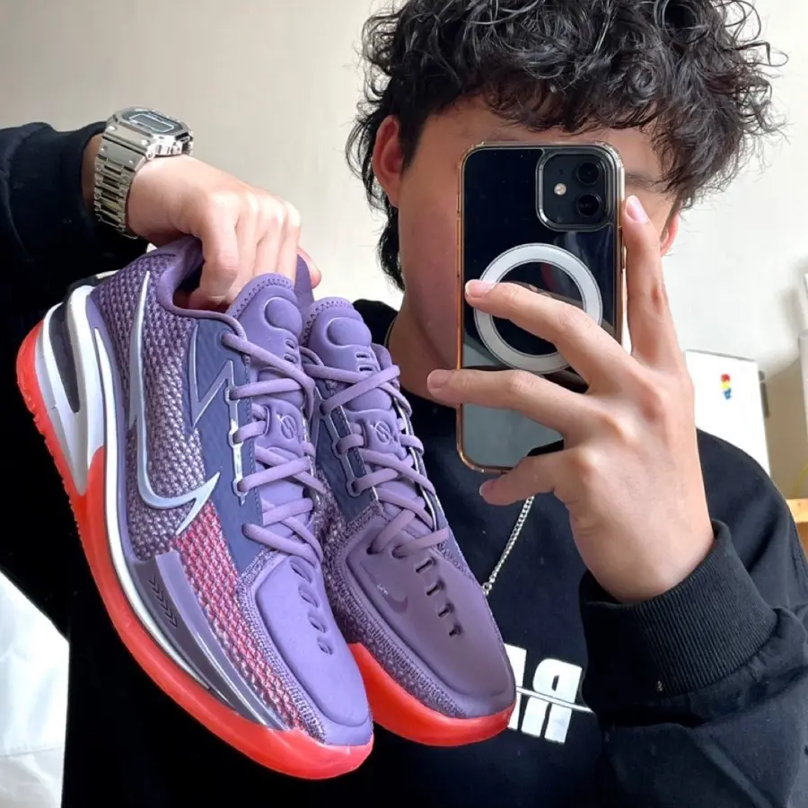 Alternative view of Giày Nike Air Zoom GT Cut EP 'Amethyst Smoke Bright Mango' CZ0176-501
