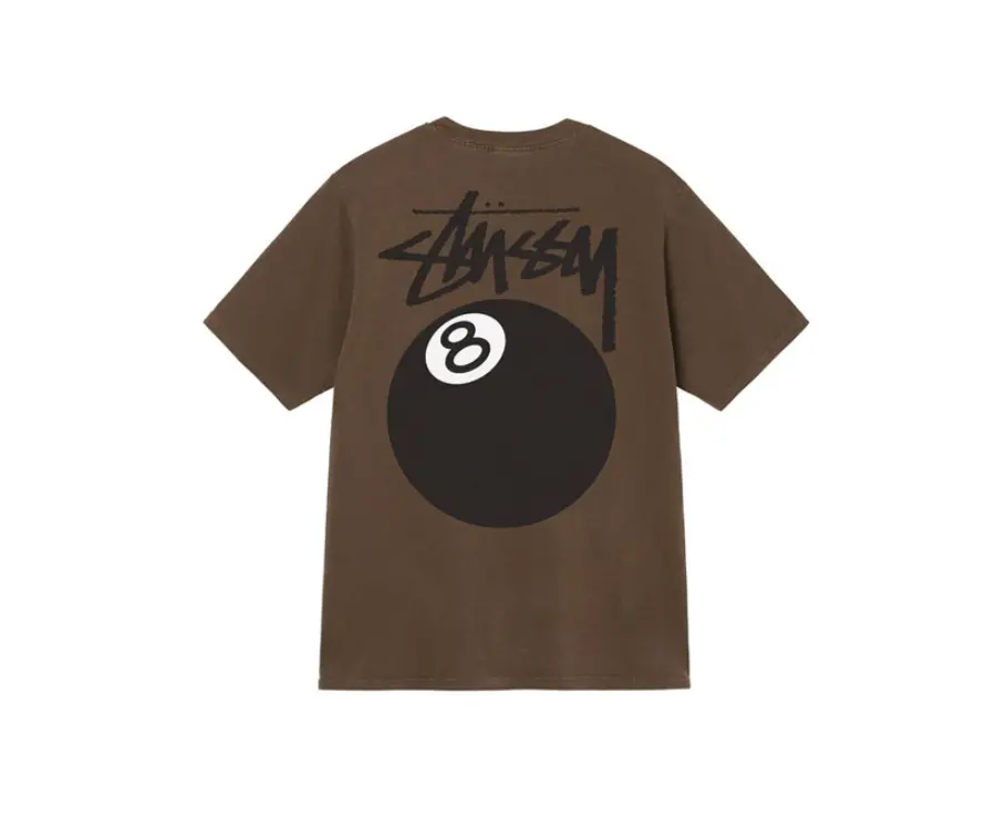 Alternative view of Áo Stussy 8 Ball Pigment Dyed T-Shirt 'Coffee'