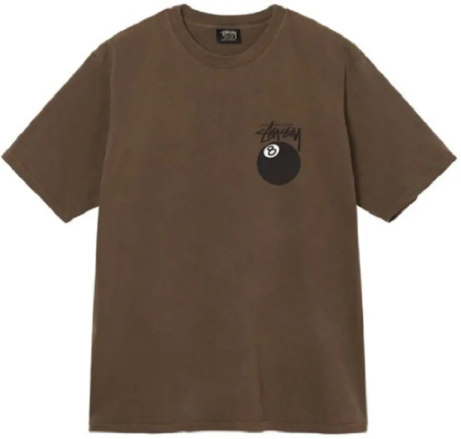 Áo Stussy 8 Ball Pigment Dyed T-Shirt 'Coffee'