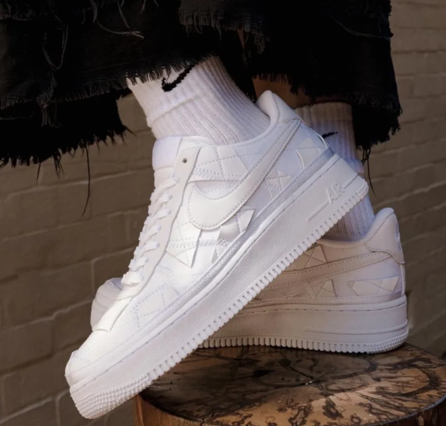Giày Nike Billie Eilish x Air Force 1 Low 'Triple White' DZ3674-100 - Ảnh 3
