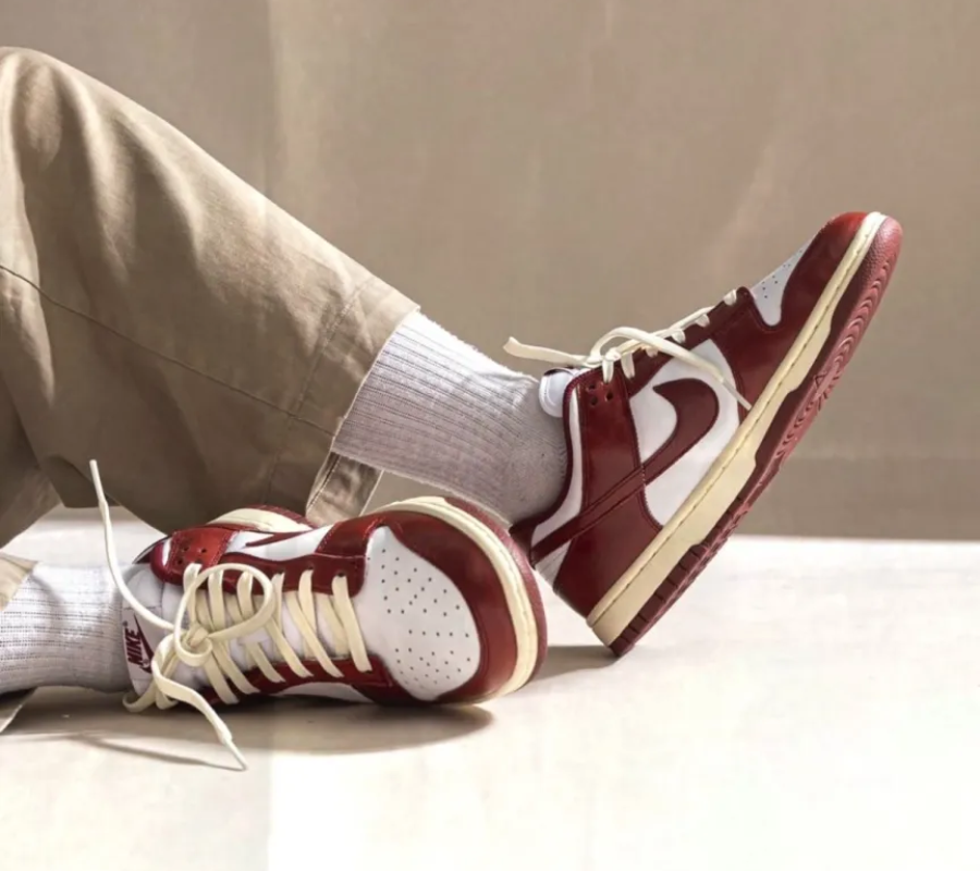 Giày Nike Dunk Low Premium 'Vintage Red' FJ4555-100 - Ảnh 6