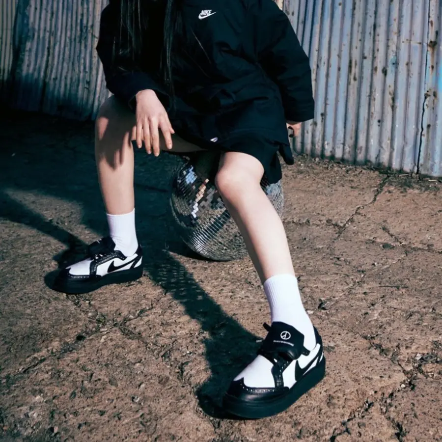 Giày Nike Kwondo 1 x G-Dragon Peaceminusone 'Panda' DH2482-101 - Ảnh 3