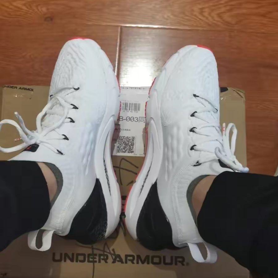 Giày Under Armour HOVR Phantom 2 'Black White' 3026070-100 - Ảnh 5