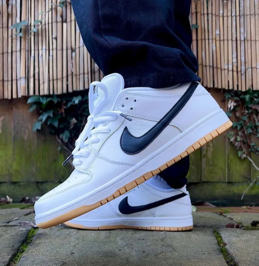 Giày Nike SB Dunk Low Pro 'White Gum' CD2563-101 - Ảnh 3