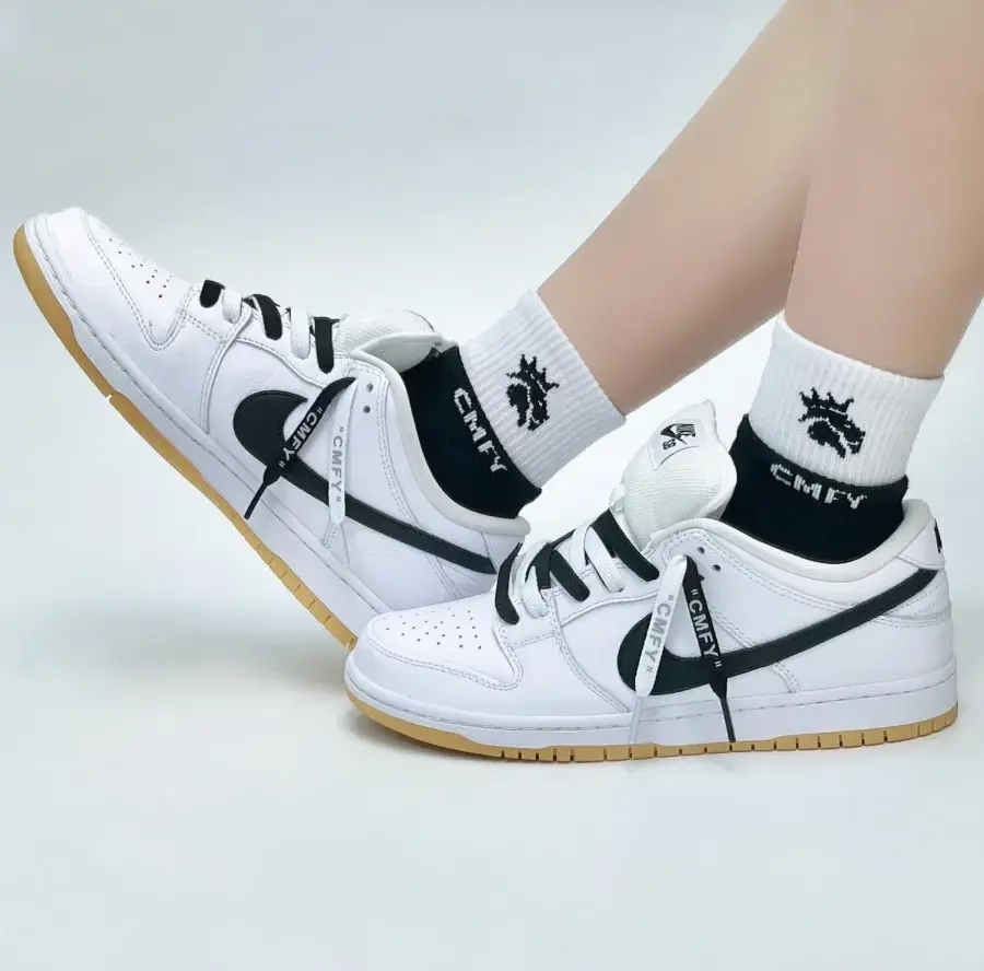 Giày Nike SB Dunk Low Pro 'White Gum' CD2563-101 - Ảnh 8