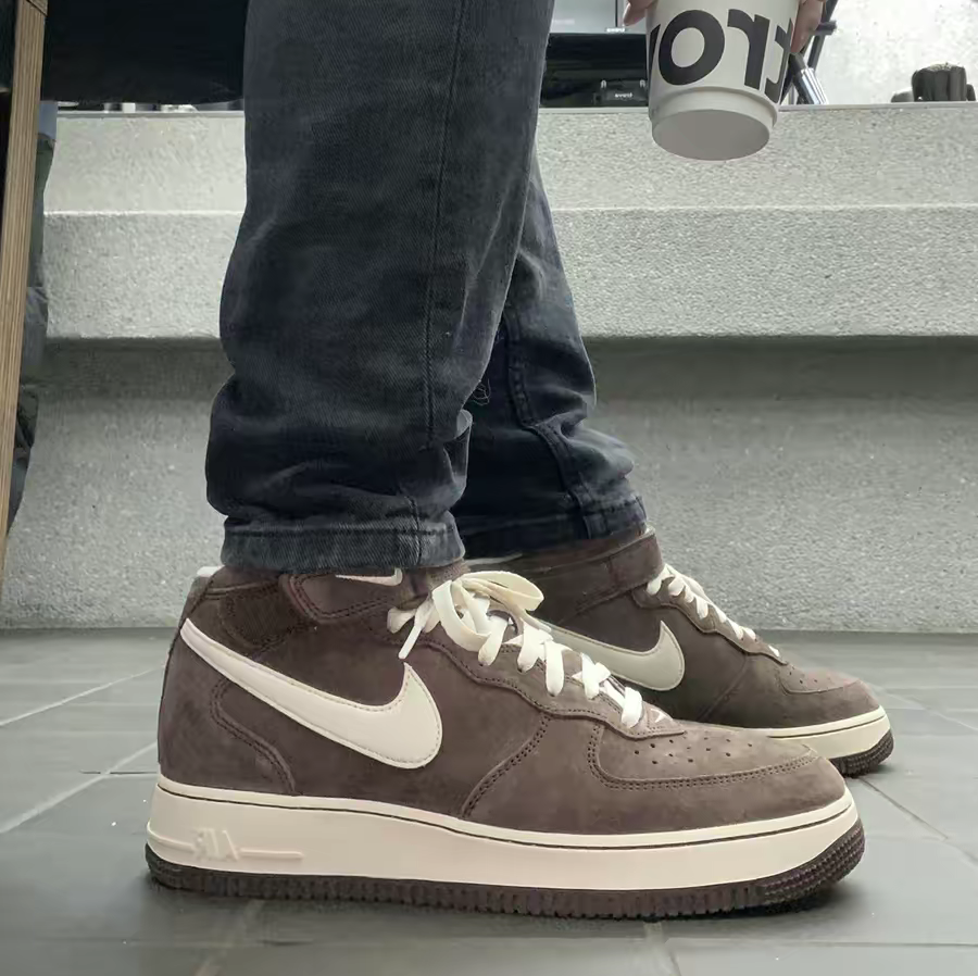 Giày Nike Air Force 1 Mid 'Chocolate' DM0107-200 - Ảnh 3
