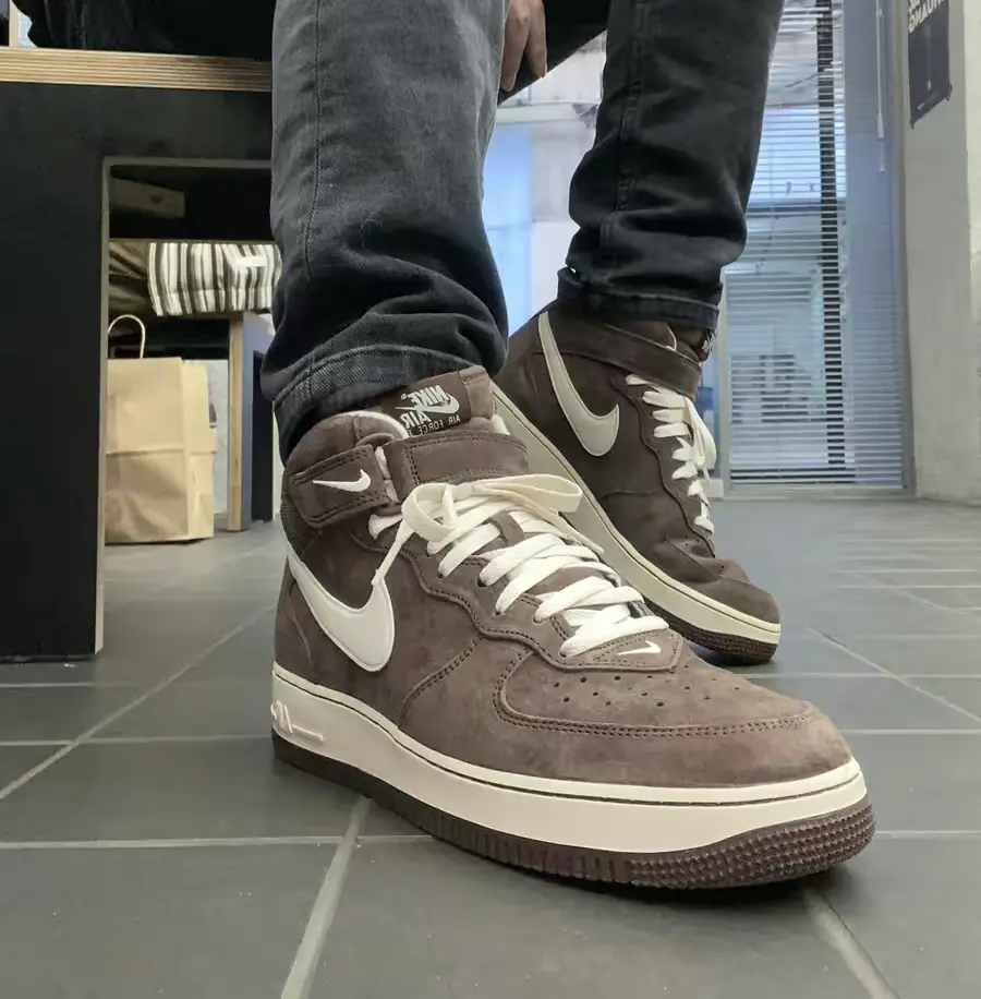 Giày Nike Air Force 1 Mid 'Chocolate' DM0107-200 - Ảnh 4