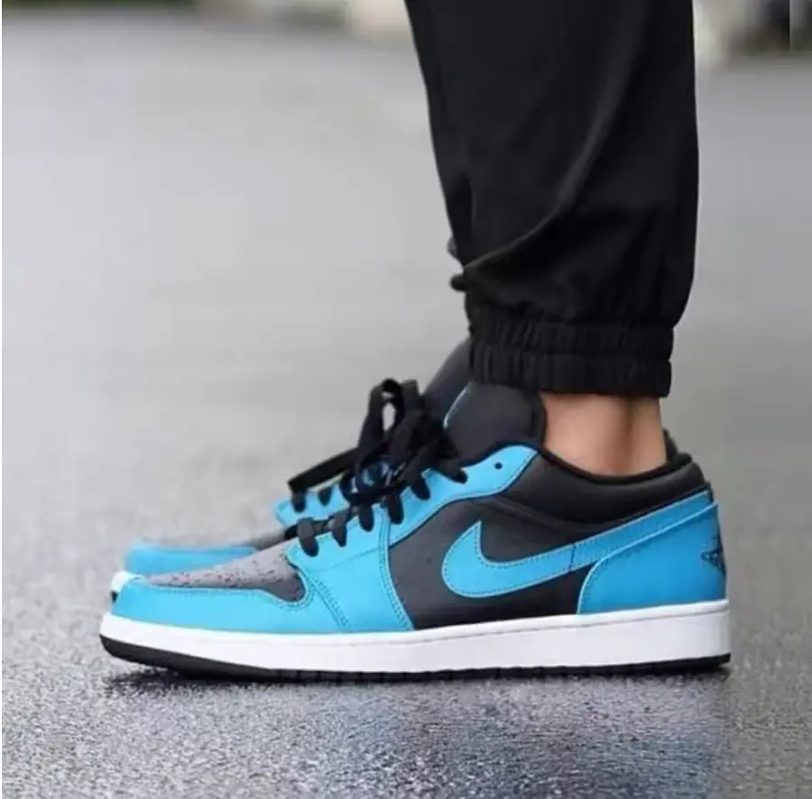 Giày Nike Air Jordan 1 Low 'Laser Blue' 553558-410 - Ảnh 3