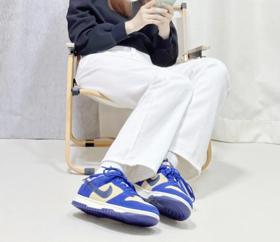 Giày Nike Dunk Low LX 'Blue Suede' DV7411-400 - Ảnh 6