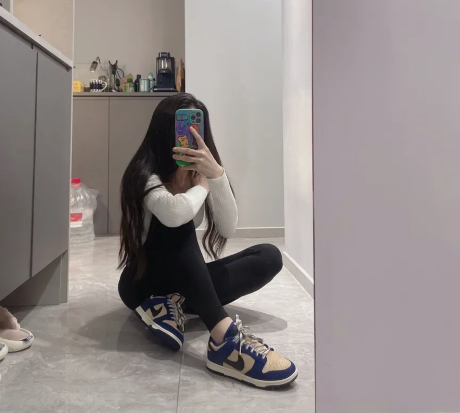 Giày Nike Dunk Low LX 'Blue Suede' DV7411-400 - Ảnh 4