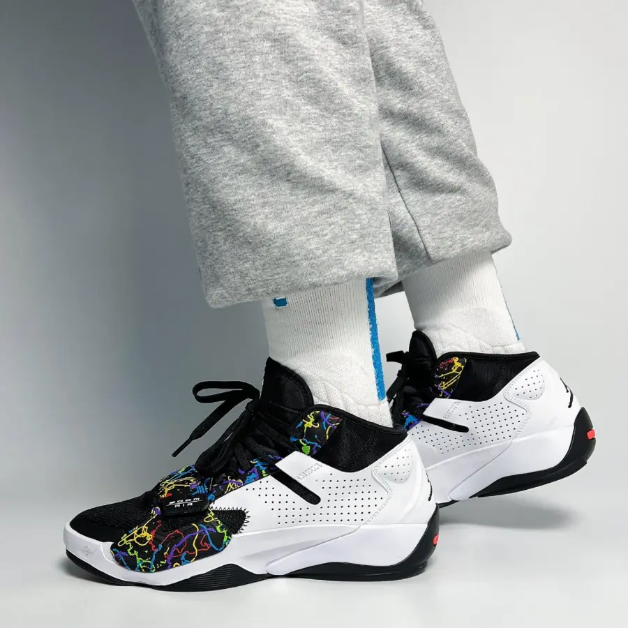Giày Nike Air Jordan Zion 2 'Black White Multi' DO9068-003 - Ảnh 3