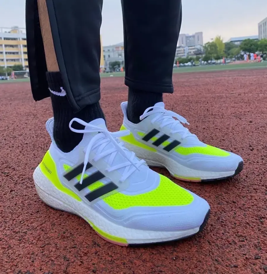 Giày Adidas UltraBoost 21 'White Solar Yellow' FY0377 - Ảnh 3