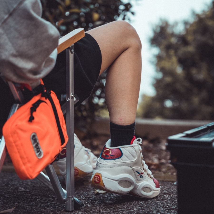 Giày Reebok Question Mid 'Red Toe White' GZ7099 - Ảnh 6