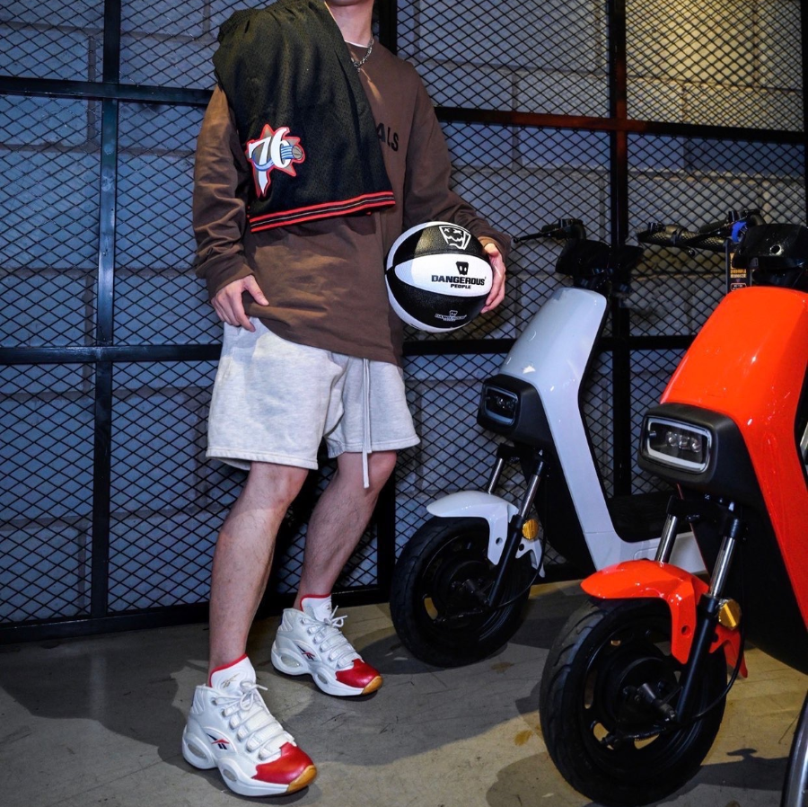 Giày Reebok Question Mid 'Red Toe White' GZ7099 - Ảnh 8