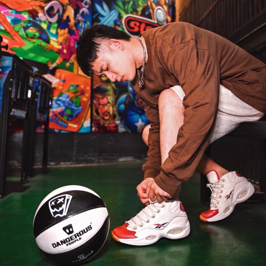 Giày Reebok Question Mid 'Red Toe White' GZ7099 - Ảnh 7