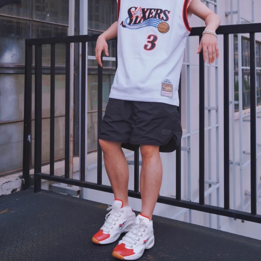 Giày Reebok Question Mid 'Red Toe White' GZ7099 - Ảnh 4