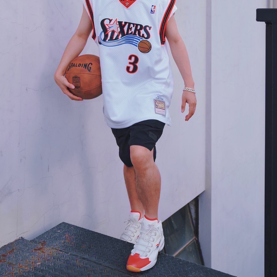 Giày Reebok Question Mid 'Red Toe White' GZ7099 - Ảnh 5