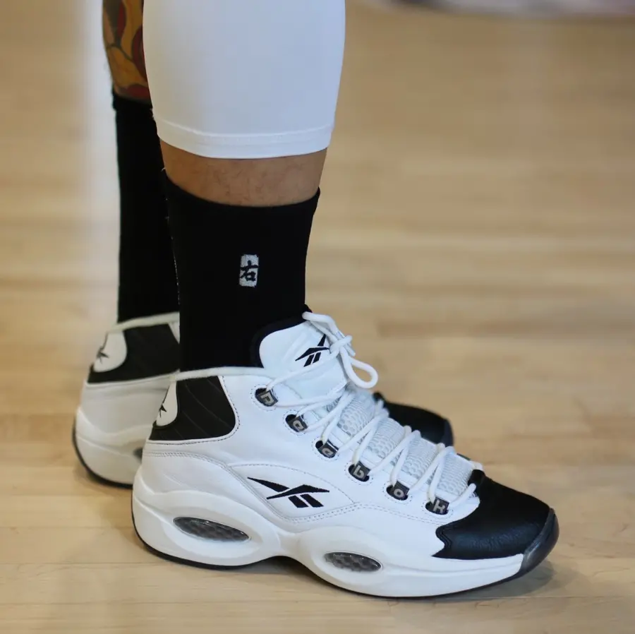 Giày Reebok Question Mid Why Not Us 'Black White' GX5260 - Ảnh 7
