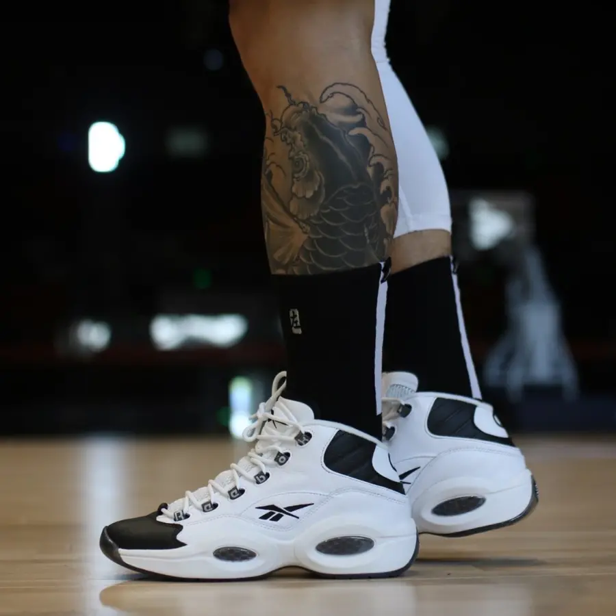 Giày Reebok Question Mid Why Not Us 'Black White' GX5260 - Ảnh 6