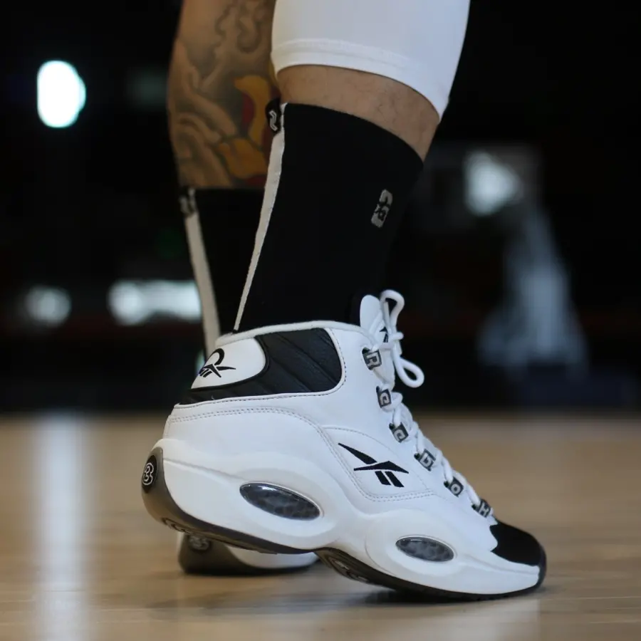 Giày Reebok Question Mid Why Not Us 'Black White' GX5260 - Ảnh 5