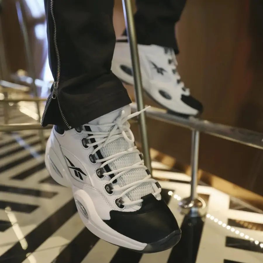 Giày Reebok Question Mid Why Not Us 'Black White' GX5260 - Ảnh 3