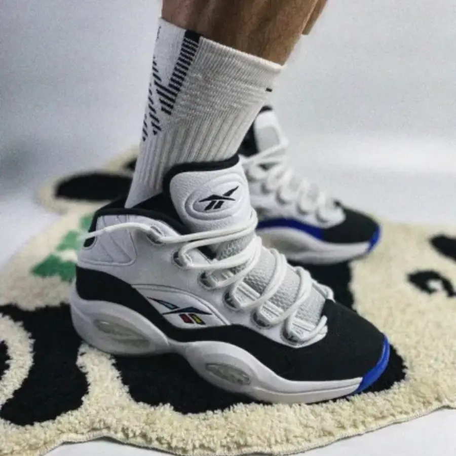 Alternative view of Giày Reebok Question Mid Why Not Us 'Black White' GX5260