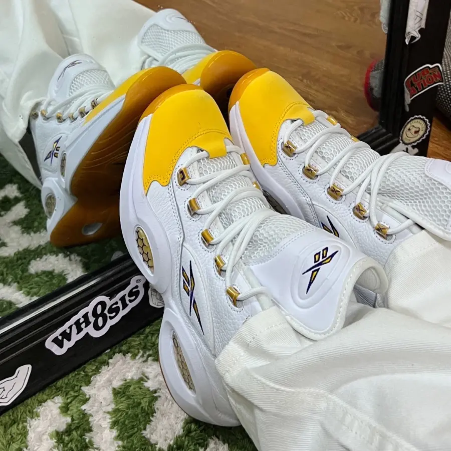 Giày Reebok Question Mid 'Yellow Toe' FX4278 - Ảnh 3