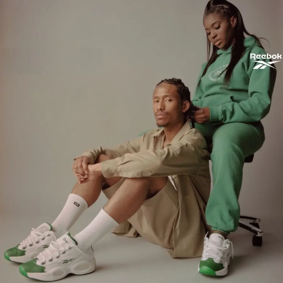 Giày Reebok Question Low 'Green Toe' GZ0367 - Ảnh 3