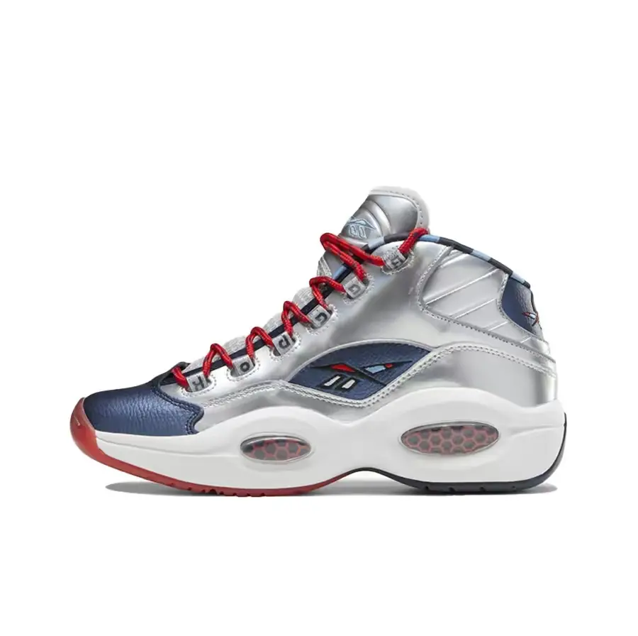 Giày Reebok Question Mid Iverson x Harden 'Silver' FZ1366 - Ảnh 8