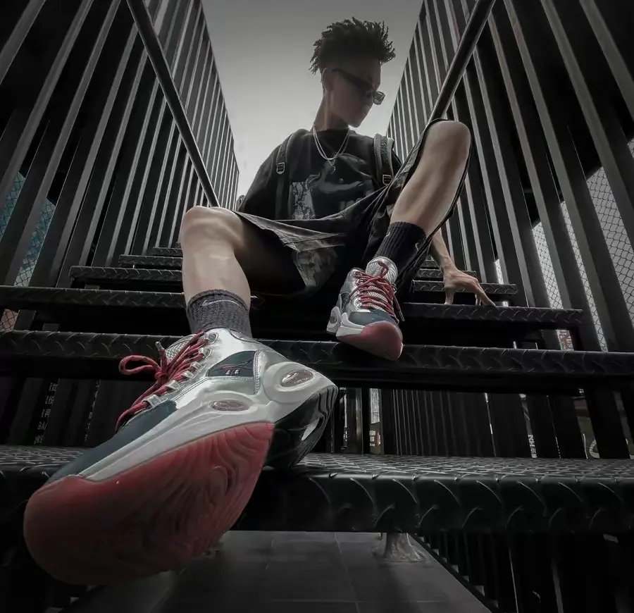Giày Reebok Question Mid Iverson x Harden 'Silver' FZ1366 - Ảnh 7