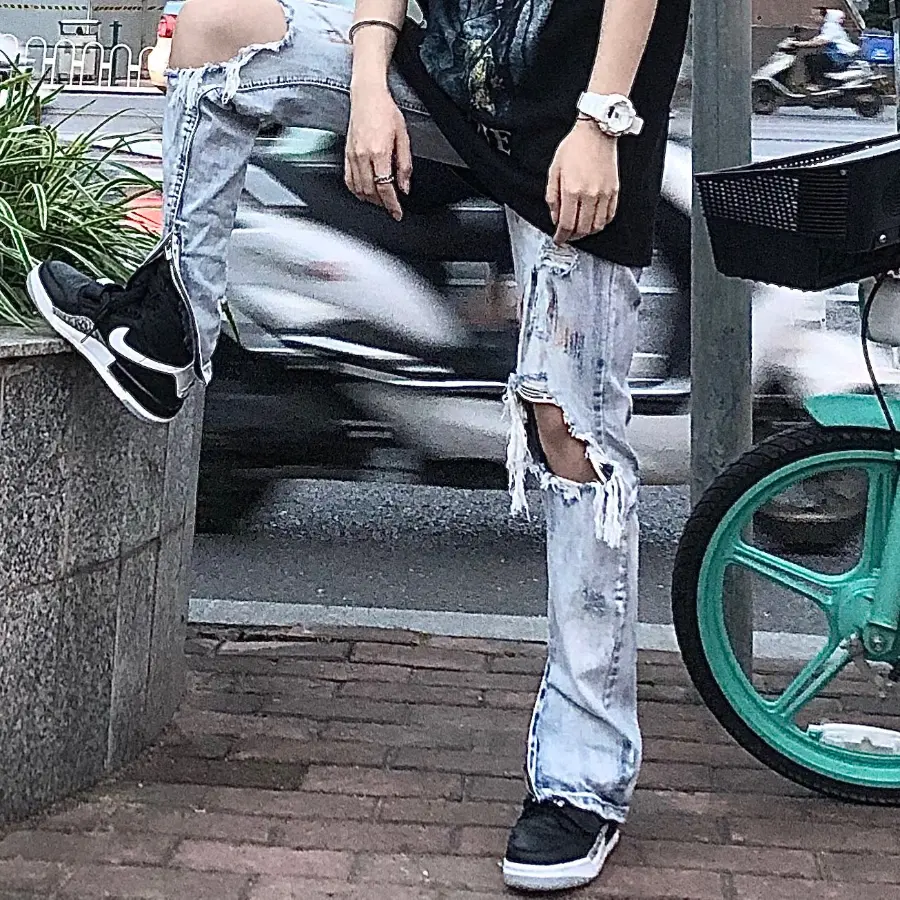 Alternative view of Giày Nike Air Jordan Legacy 312 GS 'Black Cement' AT4040-001