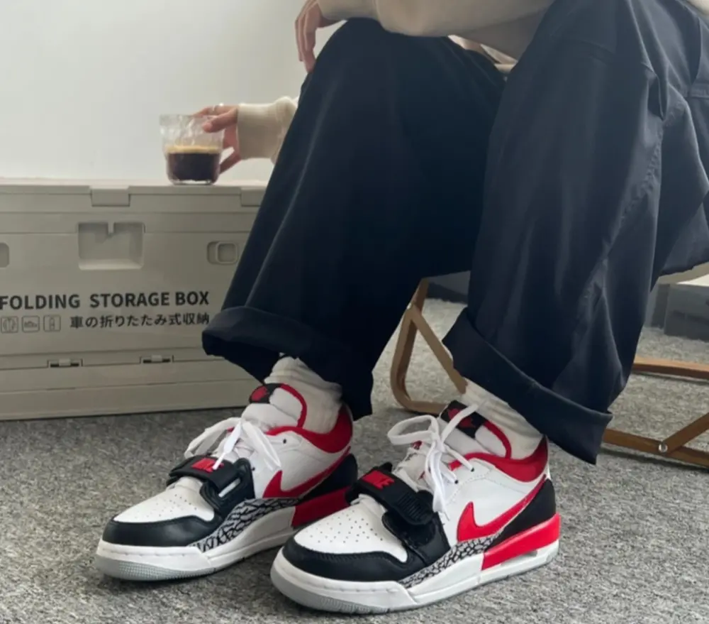 Giày Nike Air Jordan Legacy 312 Low GS 'Fire Red' CD9054-160 - Ảnh 4