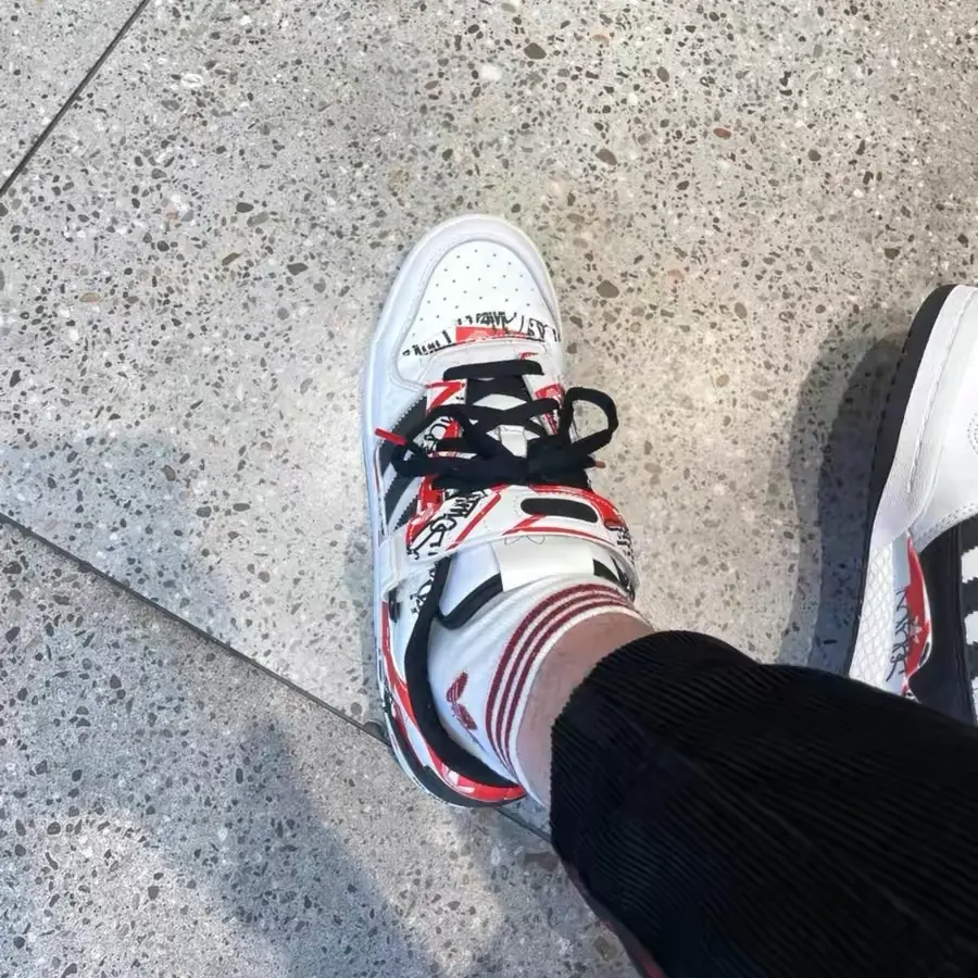 Giày Adidas Forum Low x atmos 'Graffiti' GW3487 - Ảnh 5