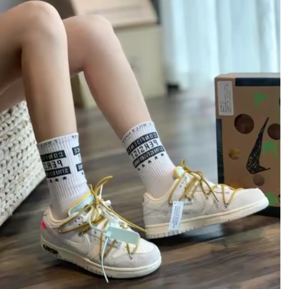 Giày Nike Off-White x Dunk Low 'Lot 37 of 50' DJ0950-105 - Ảnh 6