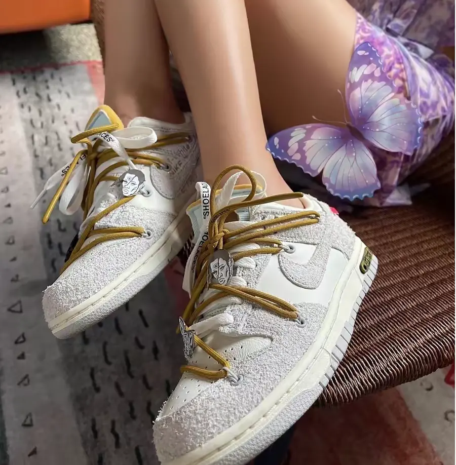 Giày Nike Off-White x Dunk Low 'Lot 37 of 50' DJ0950-105 - Ảnh 5