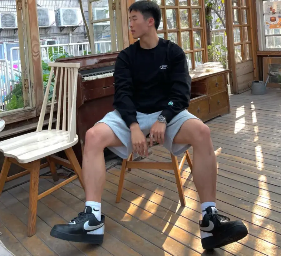 Alternative view of Giày Nike 3M x Air Force 1 '07 LV8 'Black' CT2299-001