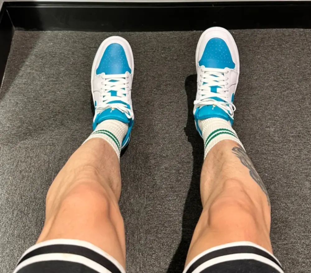 Giày Nike Air Jordan 1 Low 'Aquatone' 553558-174 - Ảnh 4