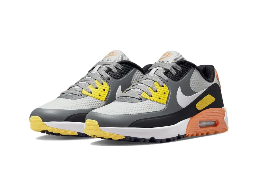Alternative view of Giày Nike Air Max 90 Golf 'Smoke Grey Black Orange' CU9978-012