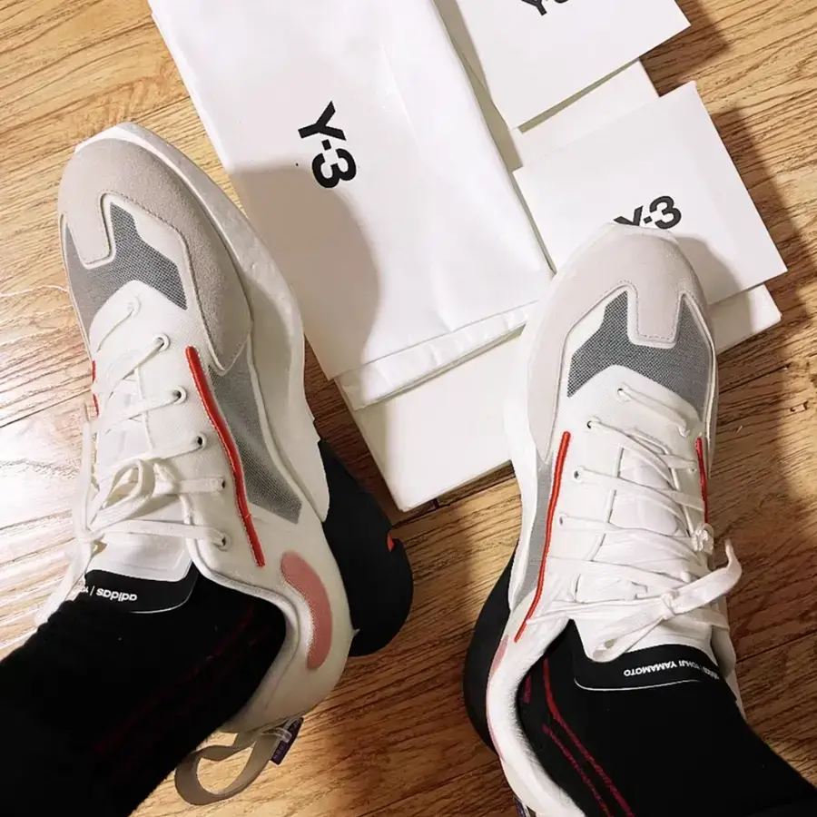 Giày Adidas Y-3 Orisan 'White Bold Orange' GX6080 - Ảnh 3