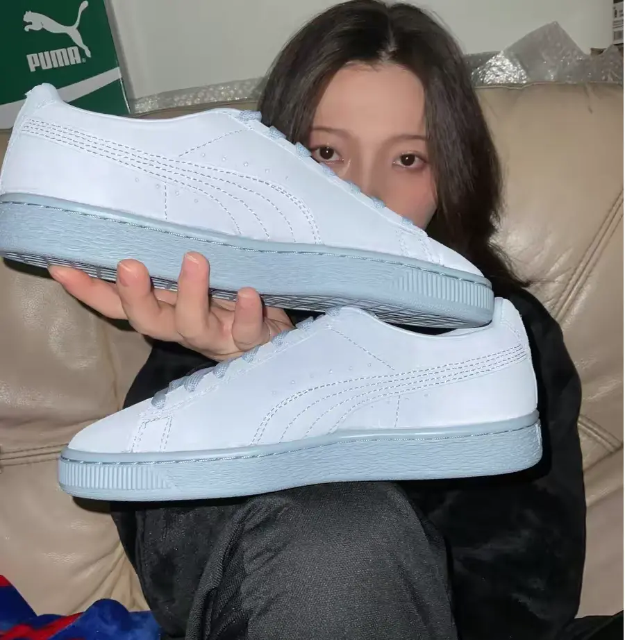 Alternative view of Giày Puma Suede Mono Xxi In Blau 'Blue Fog' 381176-03