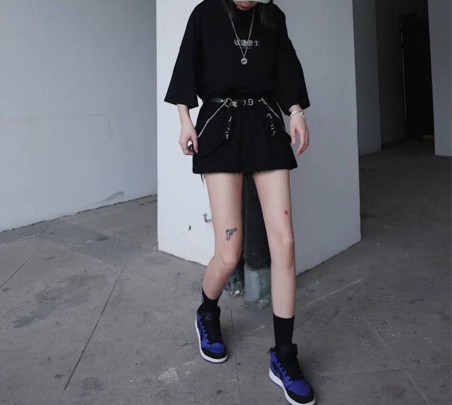 Giày Nike Air Jordan 1 Mid Black 'Dark Concord' 554724-051 - Ảnh 3