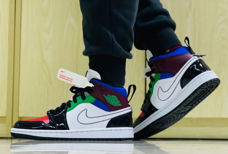 Giày Nike Wmns Air Jordan 1 Mid SE 'Multi-Color' DB5454-001 - Ảnh 3