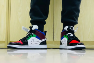 Alternative view of Giày Nike Wmns Air Jordan 1 Mid SE 'Multi-Color' DB5454-001