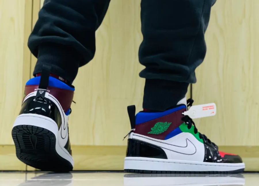 Giày Nike Wmns Air Jordan 1 Mid SE 'Multi-Color' DB5454-001 - Ảnh 6