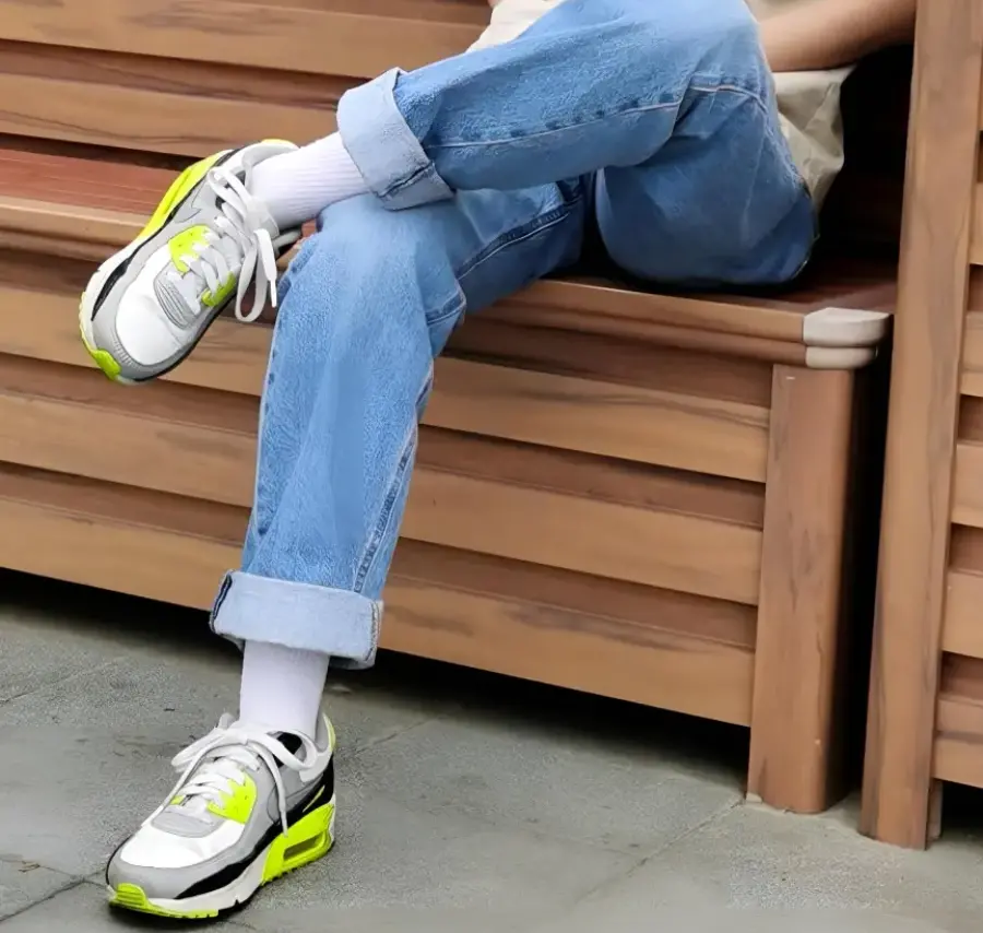 Giày Nike Air Max 90 GS 'Volt' CD6864-101 - Ảnh 3