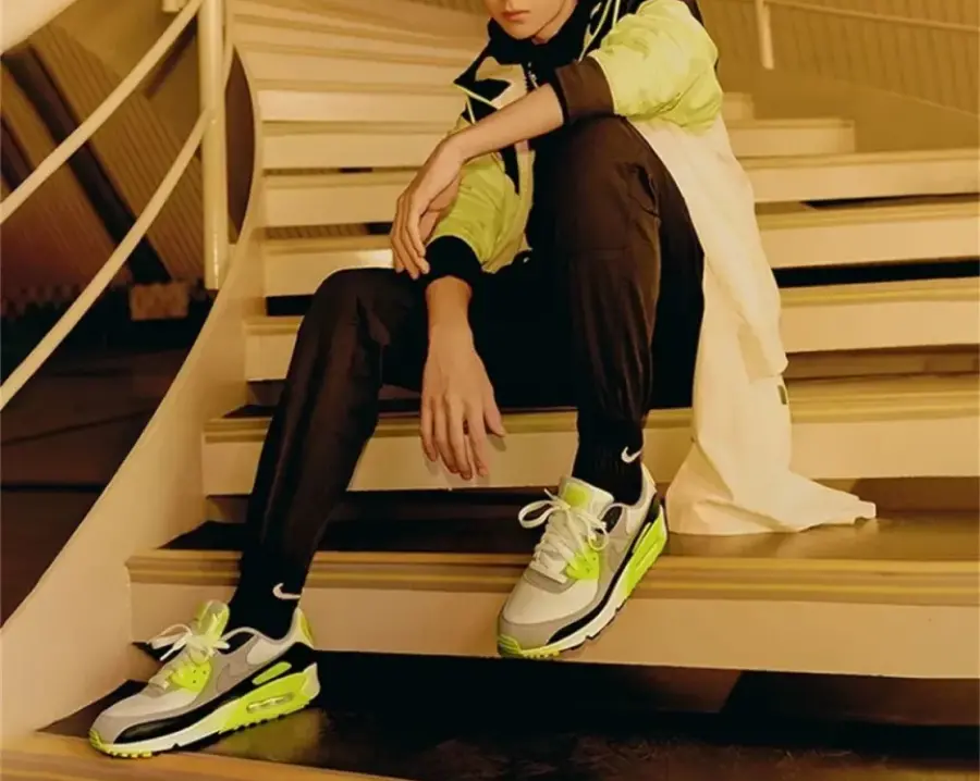 Giày Nike Air Max 90 GS 'Volt' CD6864-101 - Ảnh 4