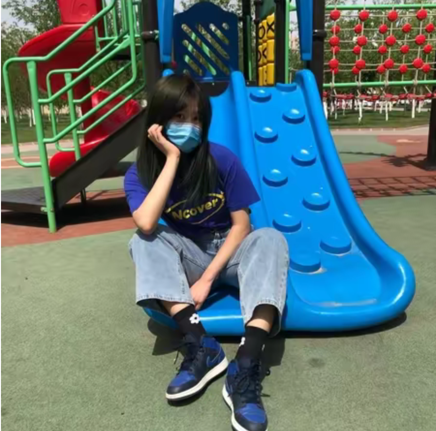 Giày Nike Jordan 1 Mid Royal (2020) GS 554725-068 - Ảnh 9